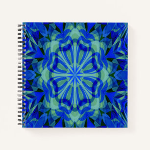 Mandala in Blue... Notizbuch