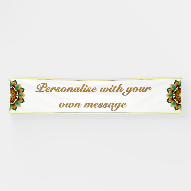 Mandala in Gold Banner (Horizontal)