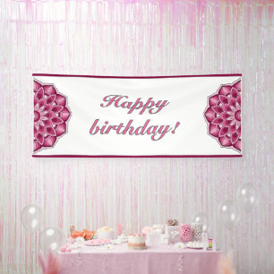 Mandala in Rosa Banner
