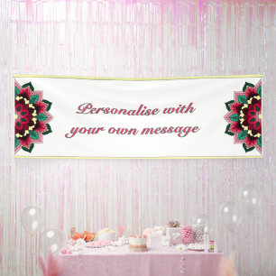 Mandala in Rot Banner