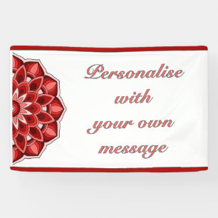 Mandala in Rot Banner