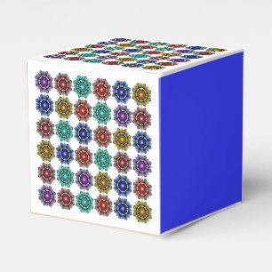 Mandala in verschiedenen Farben Gefälligkeitsbox Geschenkschachtel