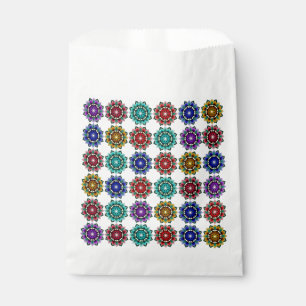 Mandala in verschiedenen Farben Geschenktütchen