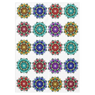 Mandala in verschiedenen Farben Tischdecke