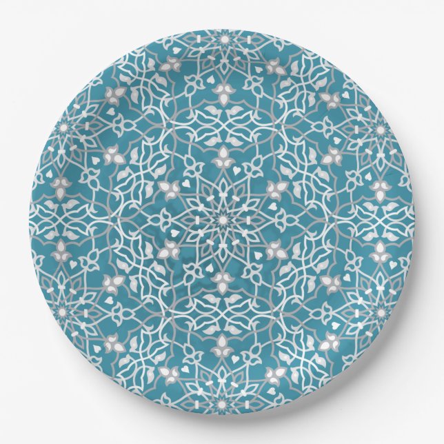 Mandala Inspiration 8 Pappteller (Vorderseite)