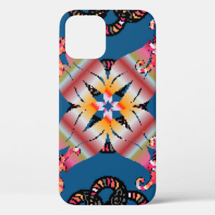 Mandala ist auf einem gelben Hintergrund gefärbt. Case-Mate iPhone Hülle