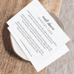 Mandala Jewelry Care Small Business Order Begleitkarte