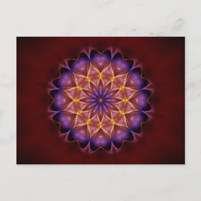 Mandala Kalakupua 1 Postkarte (Vorderseite)