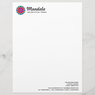Mandala Kaleidoscopic 03 Briefkopf