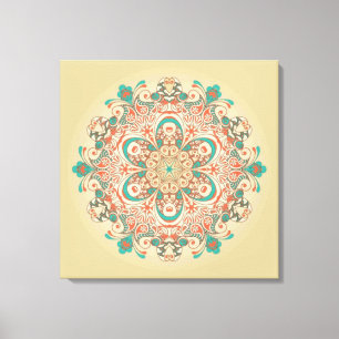 Mandala Kaleidoskop - eingewickelte Leinwand