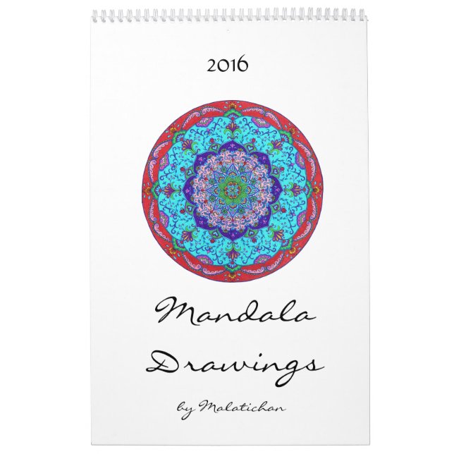 Mandala-Kalender 2016 (Zeichnungen) Kalender (Titelbild)
