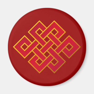Mandala-Karma-Buddhismus-ewiger Knoten Magnet