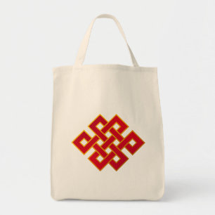 Mandala-Karma-Buddhismus-ewiger Knoten Tragetasche