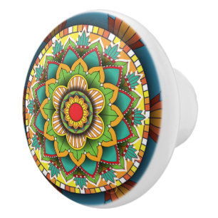  Mandala Keramik Knob Keramikknauf