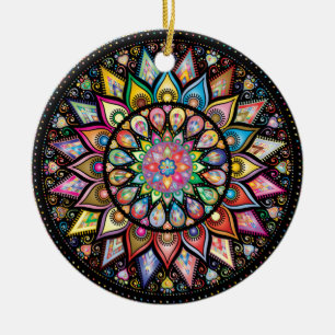 Mandala Keramik Ornament
