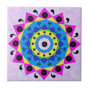 Mandala Keramik Tile Fliese