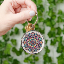 Mandala Key Chain
