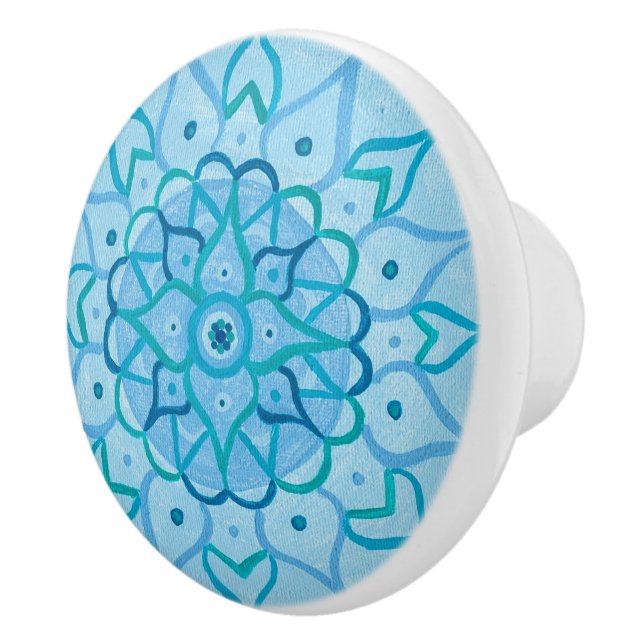 Mandala Knob Keramikknauf (Rechts)