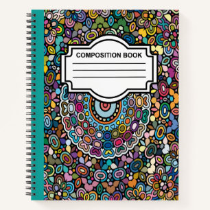 Mandala Komposition Notebook Spiral Notizbuch