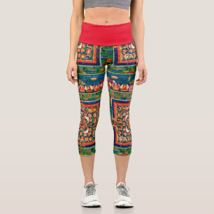 Mandala Kosmisches Diagramm für Meditation Capri Leggings
