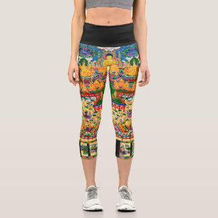 Mandala Kosmisches Diagramm für Meditation Capri Leggings