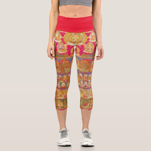Mandala Kosmisches Diagramm für Meditation Capri Leggings