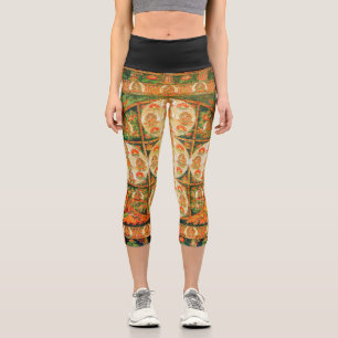 Mandala Kosmisches Diagramm für Meditation Capri Leggings