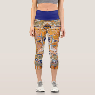 Mandala Kosmisches Diagramm für Meditation Capri Leggings