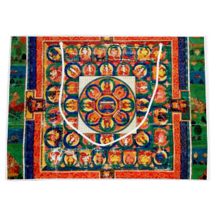 Mandala Kosmisches Diagramm für Meditation Große Geschenktüte