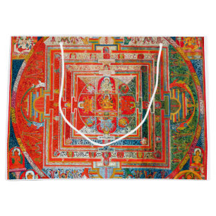 Mandala Kosmisches Diagramm für Meditation Große Geschenktüte