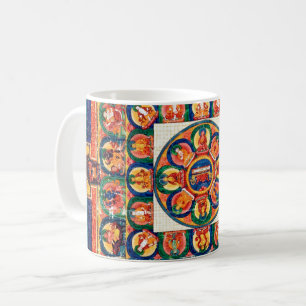 Mandala Kosmisches Diagramm für Meditation Kaffeetasse