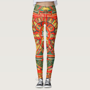 Mandala Kosmisches Diagramm für Meditation Leggings