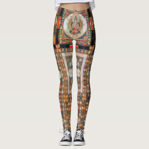 Mandala Kosmisches Diagramm für Meditation Leggings