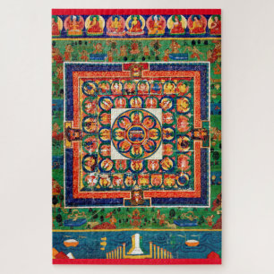 Mandala Kosmisches Diagramm für Meditation Puzzle