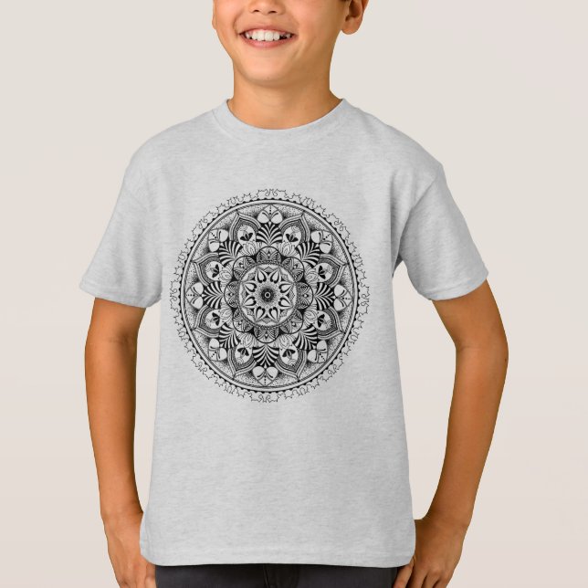 Mandala-Kreis T-Shirt (Vorderseite)