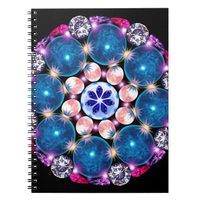 Mandala-Kristall-Erde Notizblock (Vorderseite)