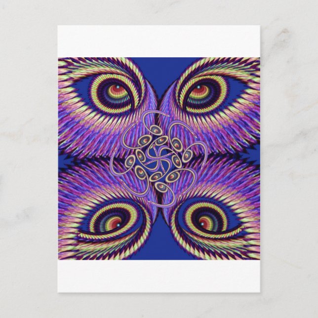 Mandala Kundalini Postkarte (Vorderseite)