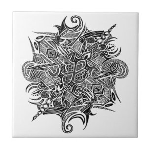 Mandala kundengerecht fliese