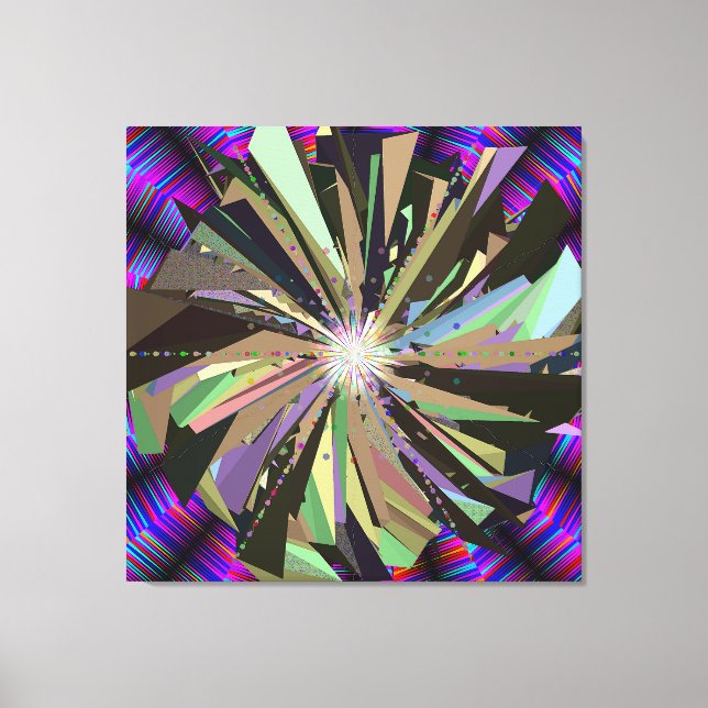Mandala-Kunst  Leinwanddruck (Vorderseite)
