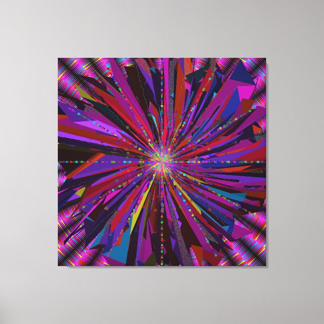 Mandala-Kunst  Leinwanddruck (Vorderseite)