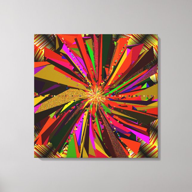 Mandala-Kunst Leinwanddruck (Vorderseite)