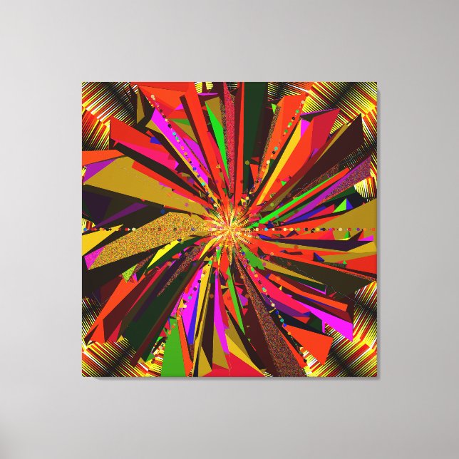 Mandala-Kunst Leinwanddruck (Vorderseite)