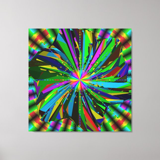 Mandala-Kunst Leinwanddruck (Vorderseite)