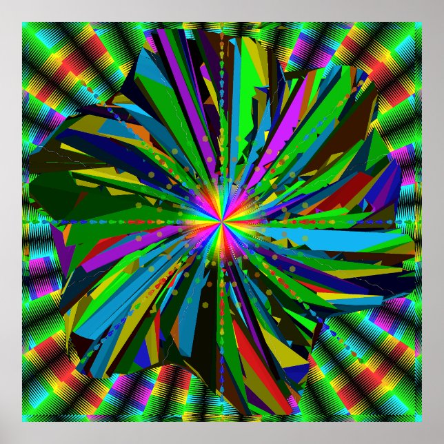 Mandala-Kunst  Poster (Vorne)