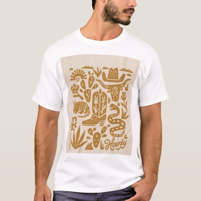 Mandala-Kunst T-Shirt (Vorderseite)