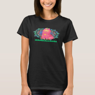 Mandala Lama Alpakaliebhaber Spirituelle Meditati T-Shirt