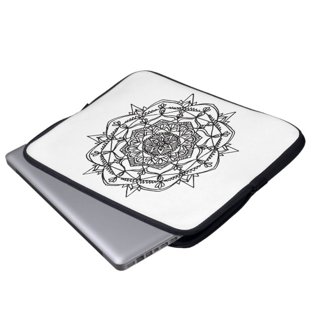 Mandala-Laptop-Hülse Laptopschutzhülle (Vorne Knopf)