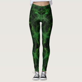 Mandala-Leggings (grün und schwarz) Leggings