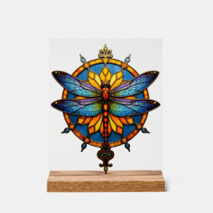 Mandala Libelle Leuchtende Heilige Geometrie Spiri Acrylschild