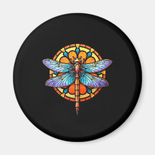 Mandala Libelle Leuchtende Heilige Geometrie Spiri Magnet